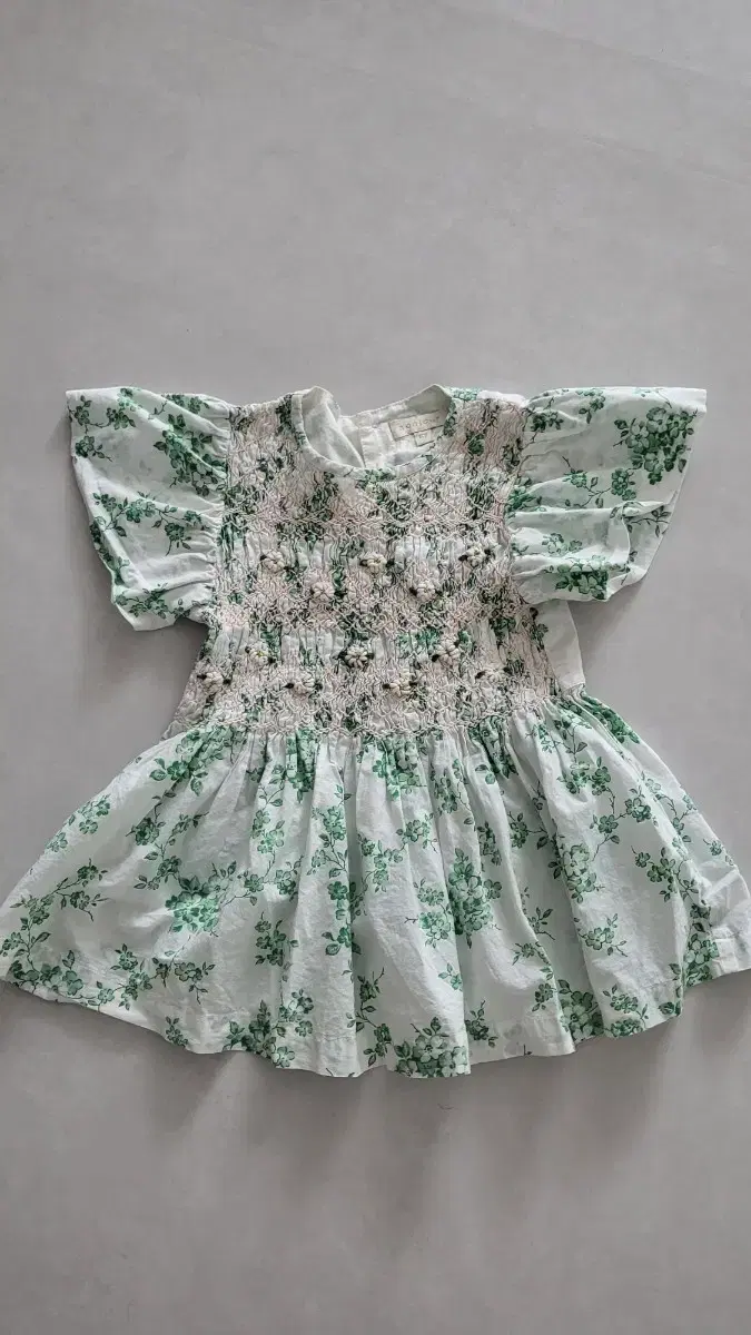 bonjour diary green velvet tunic 6Y ☆Bonjour diary JACKET ENGLISH